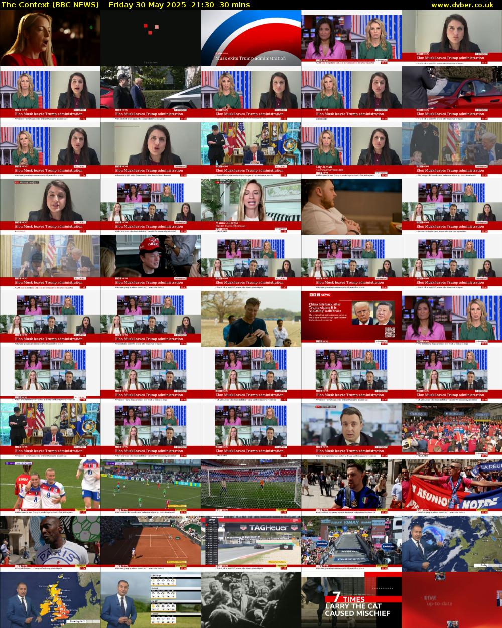The Context (BBC NEWS) Friday 30 May 2025 21:30 - 22:00