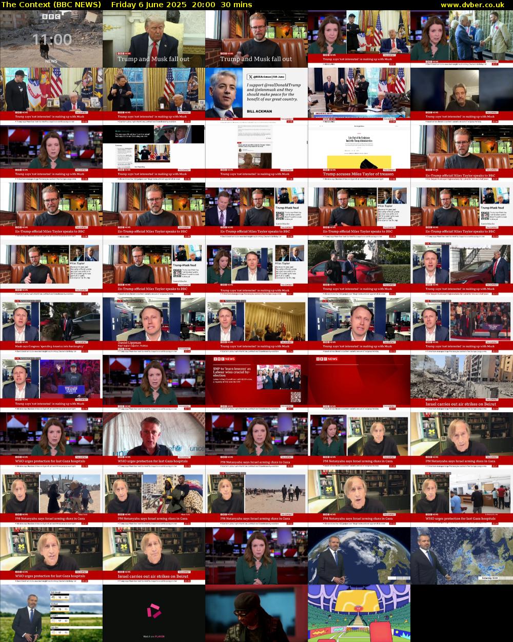 The Context (BBC NEWS) Friday 6 June 2025 20:00 - 20:30