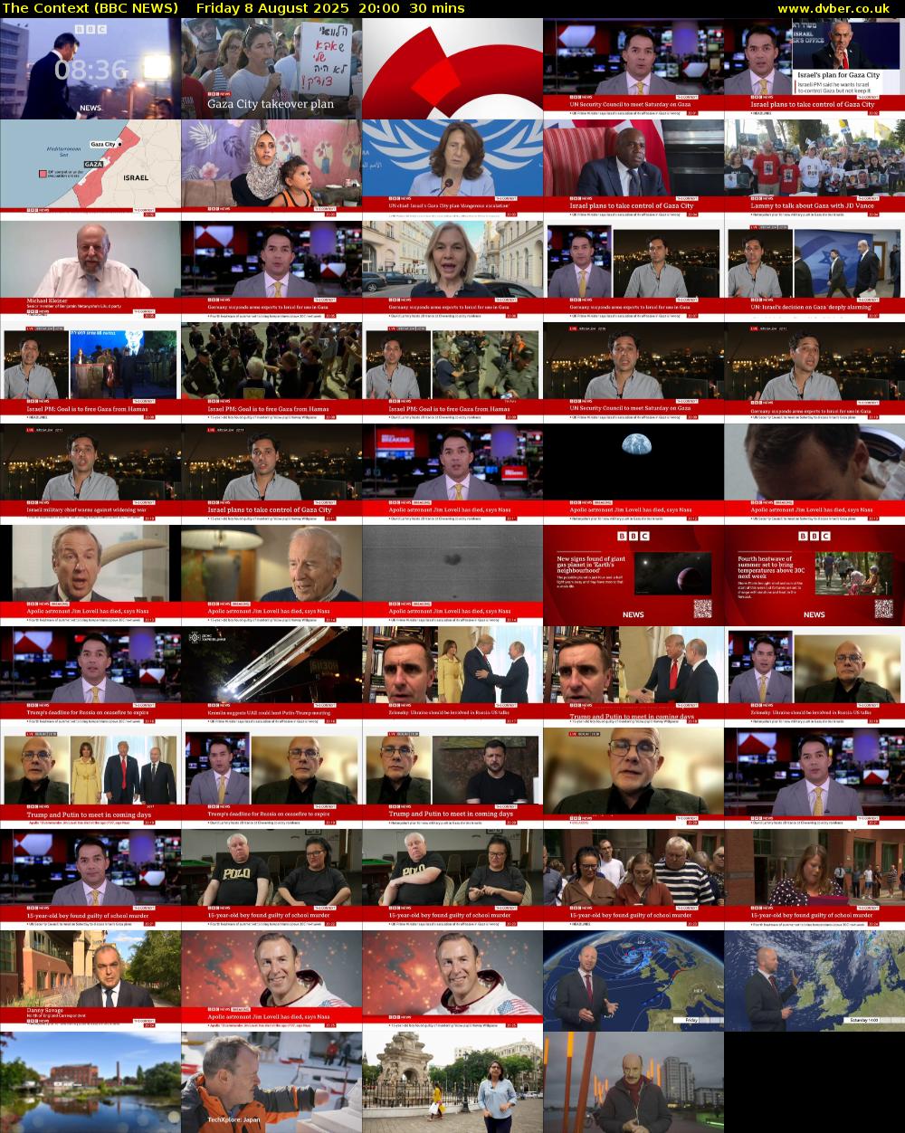 The Context (BBC NEWS) Friday 8 August 2025 20:00 - 20:30