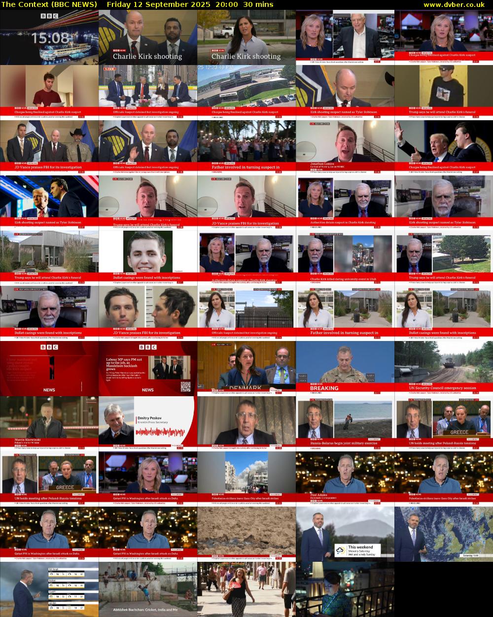 The Context (BBC NEWS) Friday 12 September 2025 20:00 - 20:30
