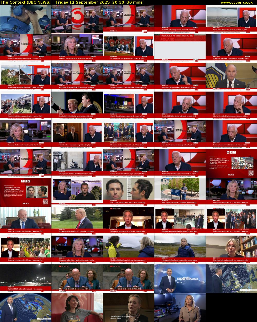 The Context (BBC NEWS) Friday 12 September 2025 20:30 - 21:00