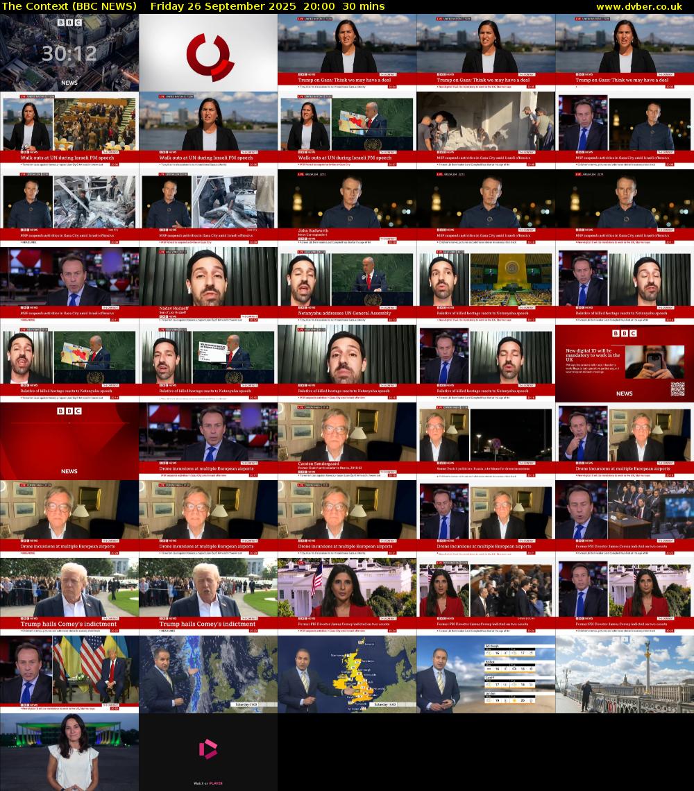 The Context (BBC NEWS) Friday 26 September 2025 20:00 - 20:30