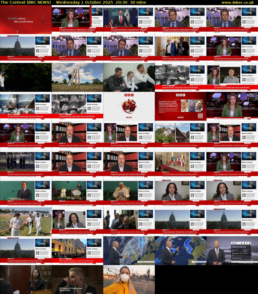 The Context (BBC NEWS) Wednesday 1 October 2025 20:30 - 21:00
