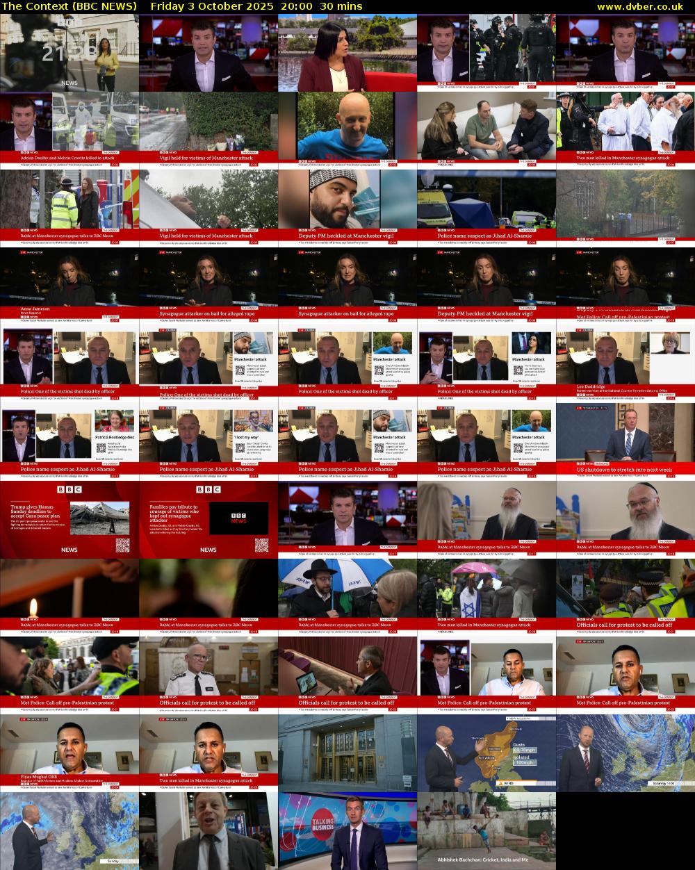 The Context (BBC NEWS) Friday 3 October 2025 20:00 - 20:30
