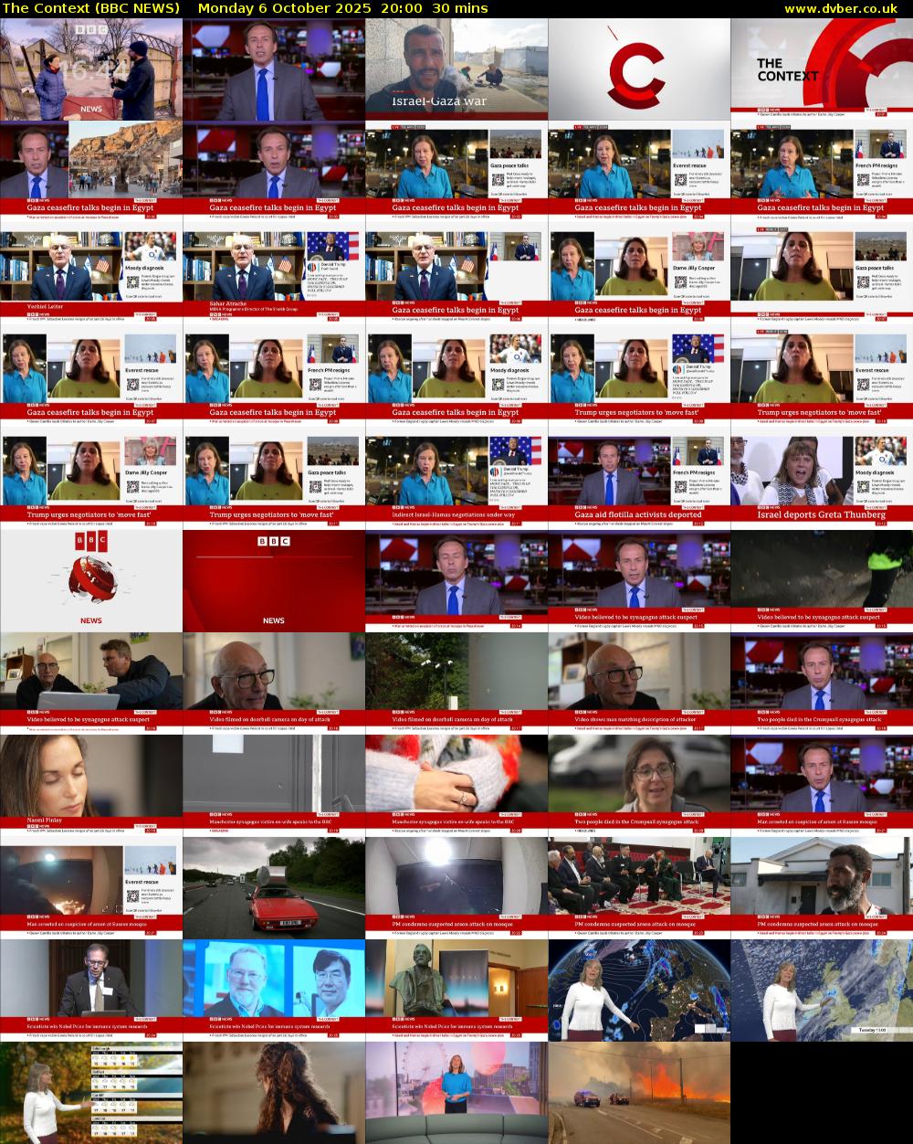 The Context (BBC NEWS) Monday 6 October 2025 20:00 - 20:30