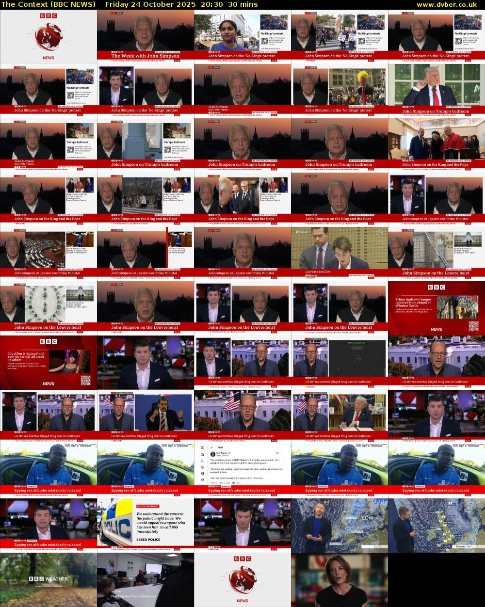 The Context (BBC NEWS) Friday 24 October 2025 20:30 - 21:00