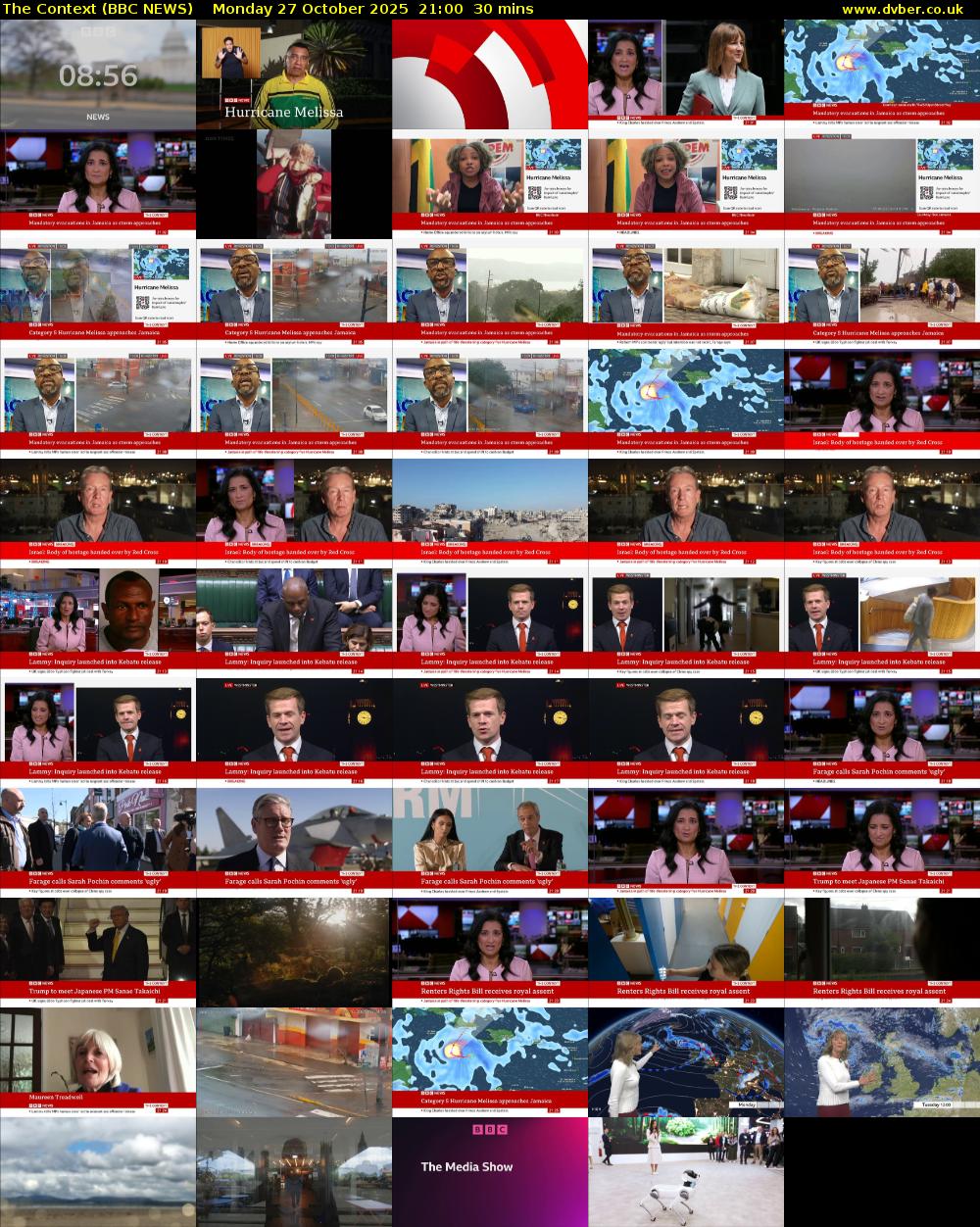 The Context (BBC NEWS) Monday 27 October 2025 21:00 - 21:30
