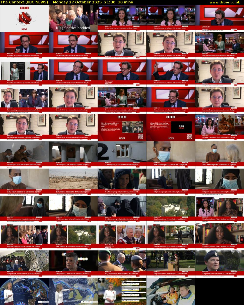 The Context (BBC NEWS) Monday 27 October 2025 21:30 - 22:00