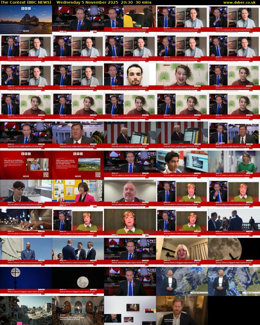 The Context (BBC NEWS) Wednesday 5 November 2025 20:30 - 21:00