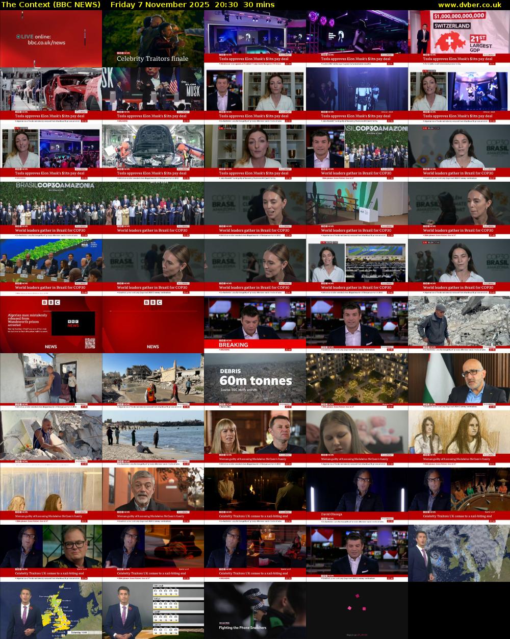 The Context (BBC NEWS) Friday 7 November 2025 20:30 - 21:00
