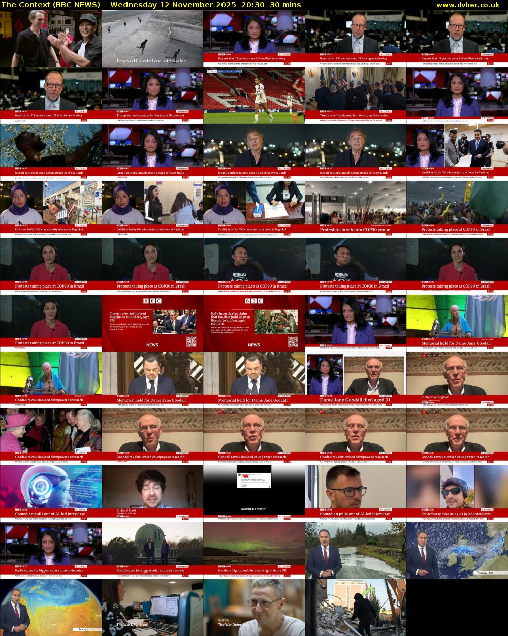 The Context (BBC NEWS) Wednesday 12 November 2025 20:30 - 21:00