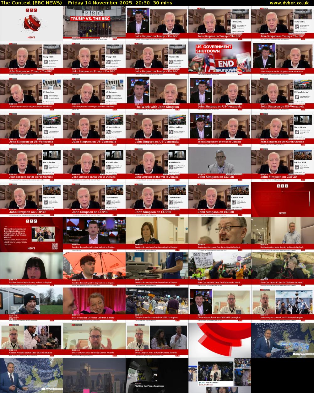 The Context (BBC NEWS) Friday 14 November 2025 20:30 - 21:00