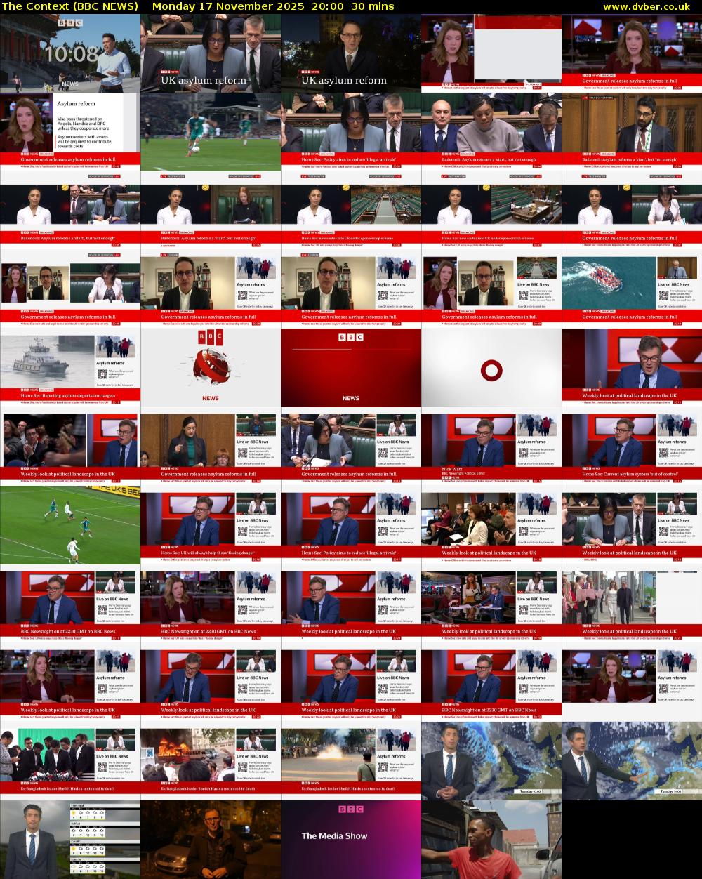 The Context (BBC NEWS) Monday 17 November 2025 20:00 - 20:30