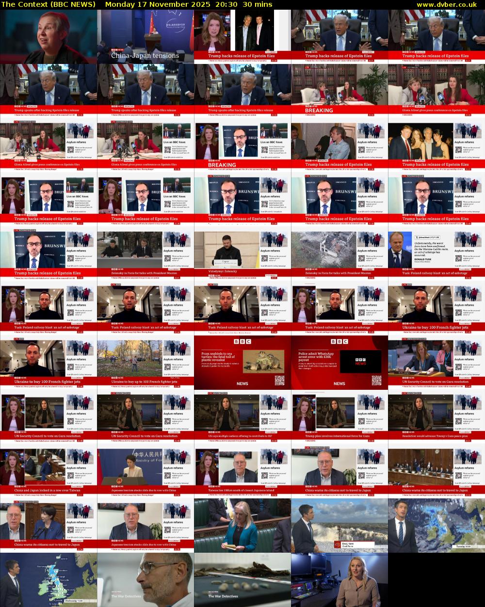 The Context (BBC NEWS) Monday 17 November 2025 20:30 - 21:00