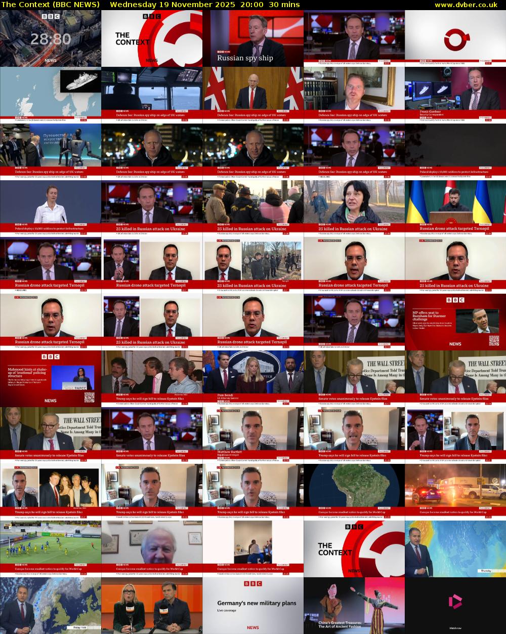 The Context (BBC NEWS) Wednesday 19 November 2025 20:00 - 20:30