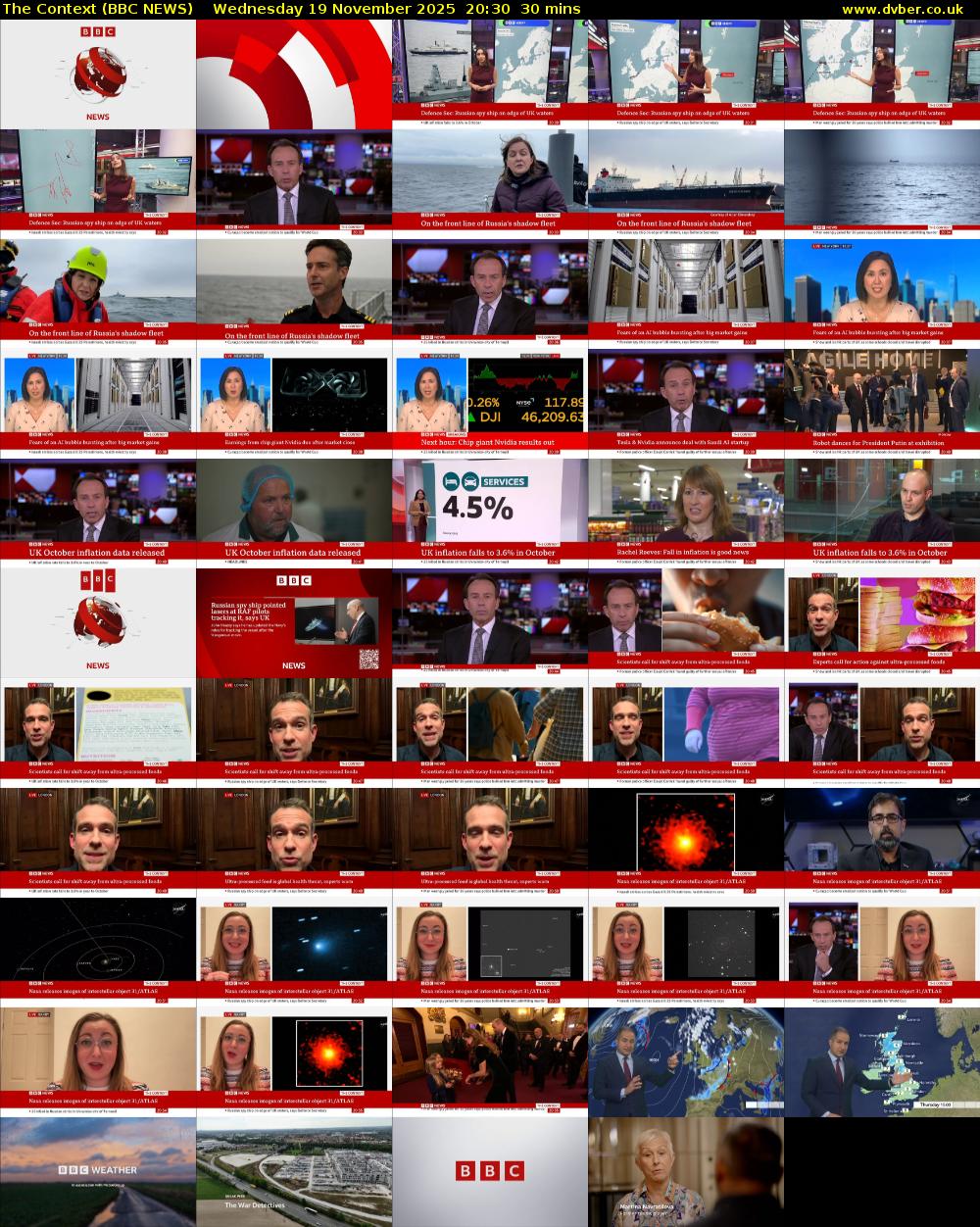 The Context (BBC NEWS) Wednesday 19 November 2025 20:30 - 21:00
