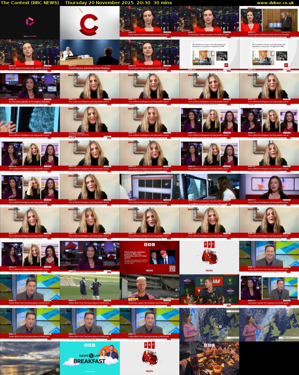 The Context (BBC NEWS) Thursday 20 November 2025 20:30 - 21:00
