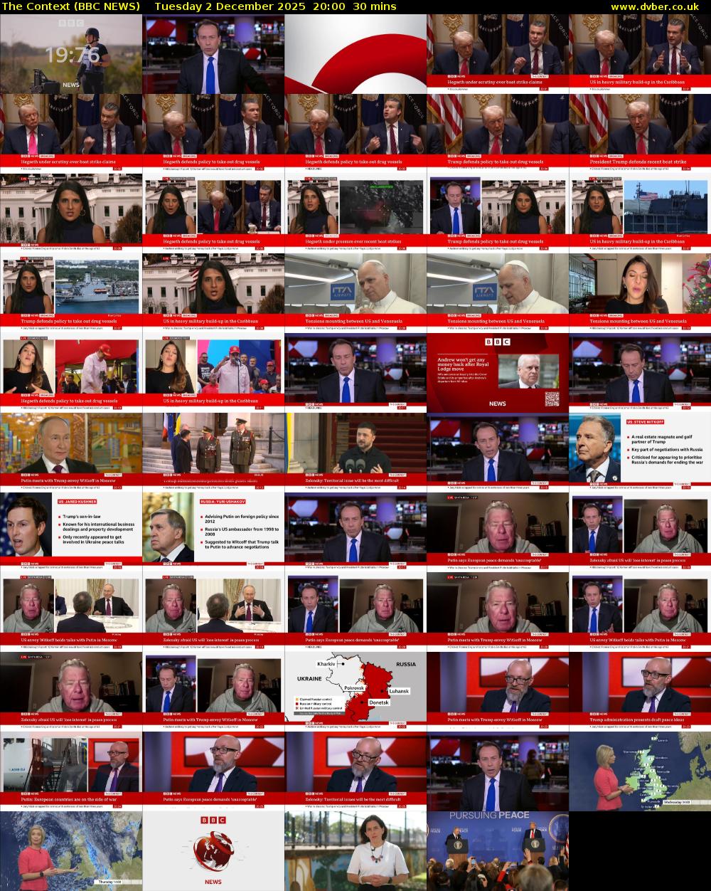 The Context (BBC NEWS) Tuesday 2 December 2025 20:00 - 20:30