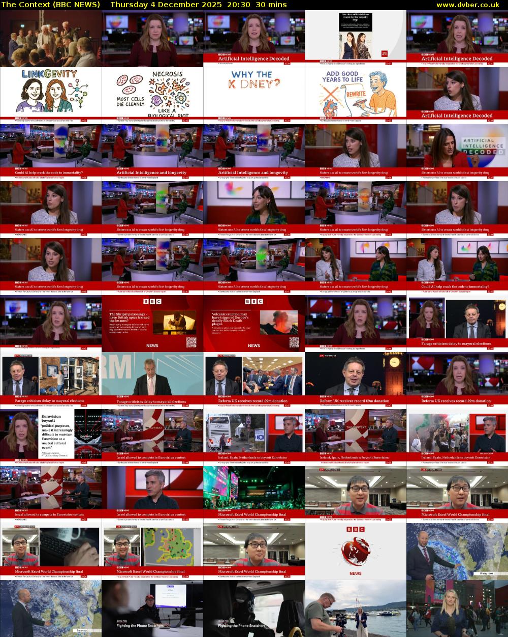 The Context (BBC NEWS) Thursday 4 December 2025 20:30 - 21:00