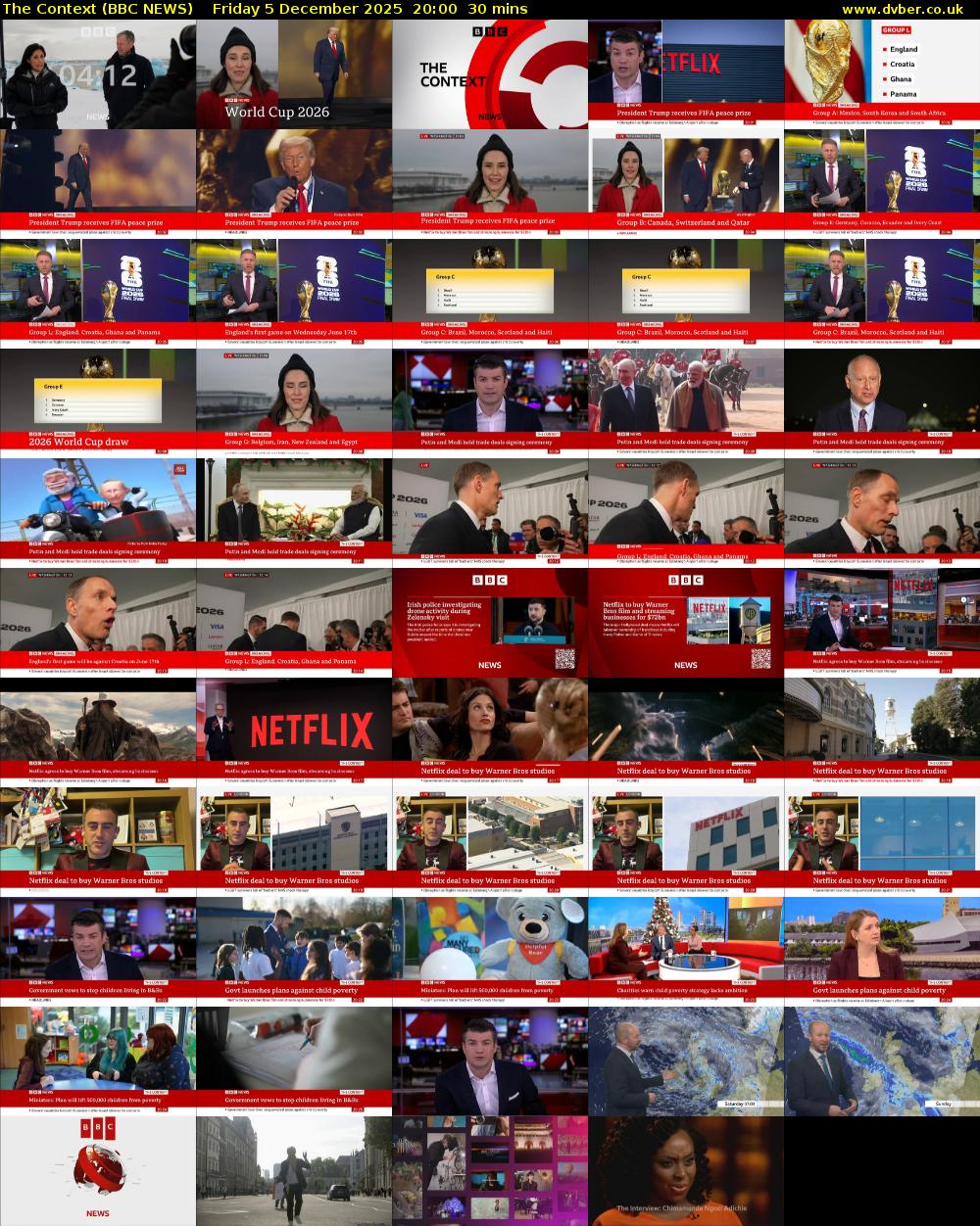 The Context (BBC NEWS) Friday 5 December 2025 20:00 - 20:30