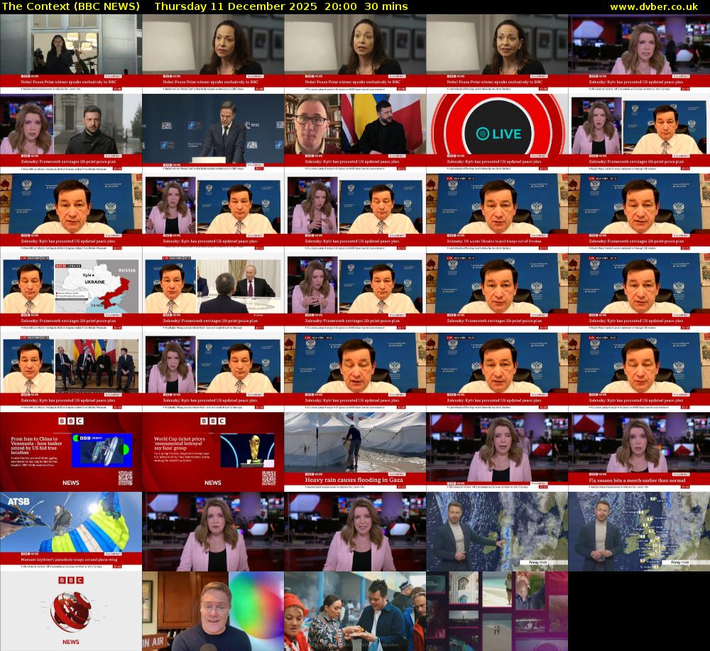 The Context (BBC NEWS) Thursday 11 December 2025 20:00 - 20:30
