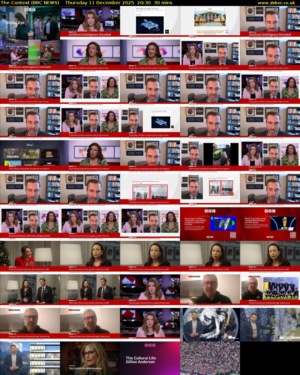 The Context (BBC NEWS) Thursday 11 December 2025 20:30 - 21:00
