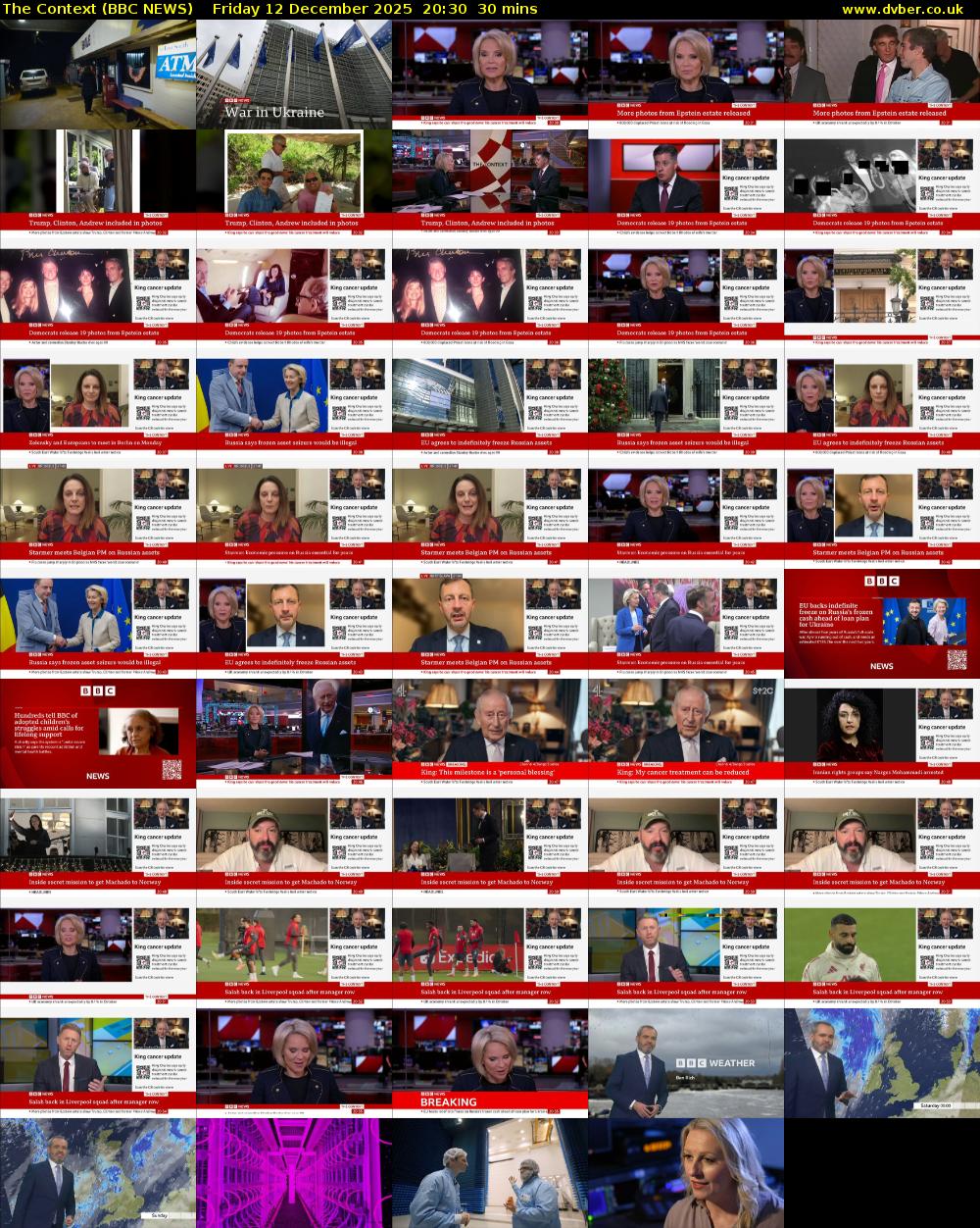 The Context (BBC NEWS) Friday 12 December 2025 20:30 - 21:00