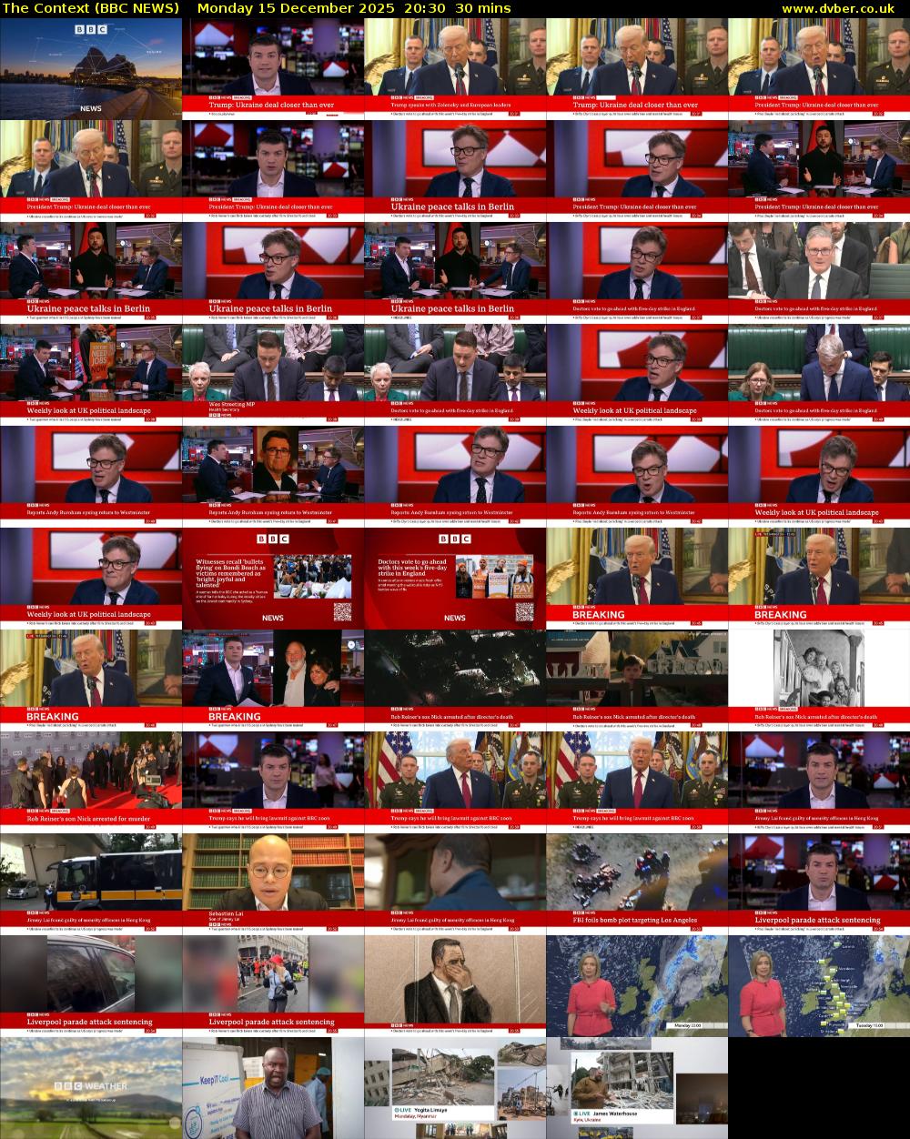The Context (BBC NEWS) Monday 15 December 2025 20:30 - 21:00