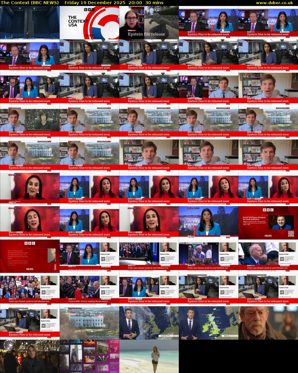 The Context (BBC NEWS) Friday 19 December 2025 20:00 - 20:30