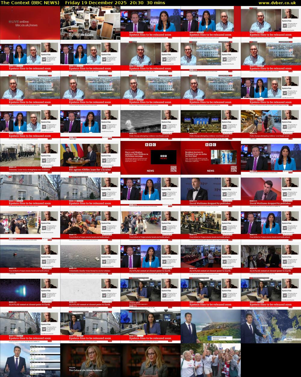 The Context (BBC NEWS) Friday 19 December 2025 20:30 - 21:00