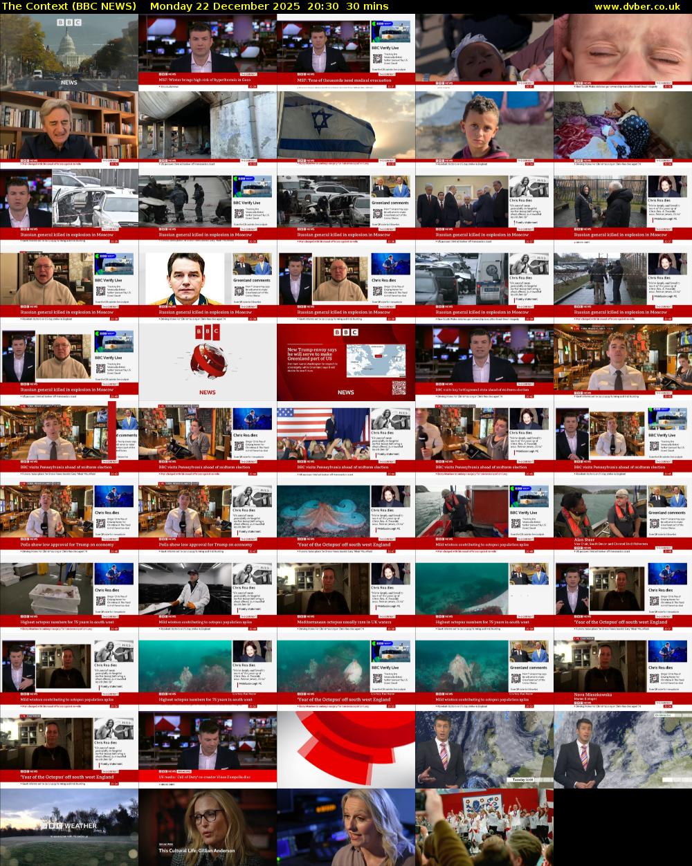 The Context (BBC NEWS) Monday 22 December 2025 20:30 - 21:00