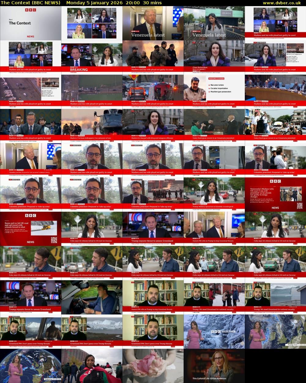 The Context (BBC NEWS) Monday 5 January 2026 20:00 - 20:30