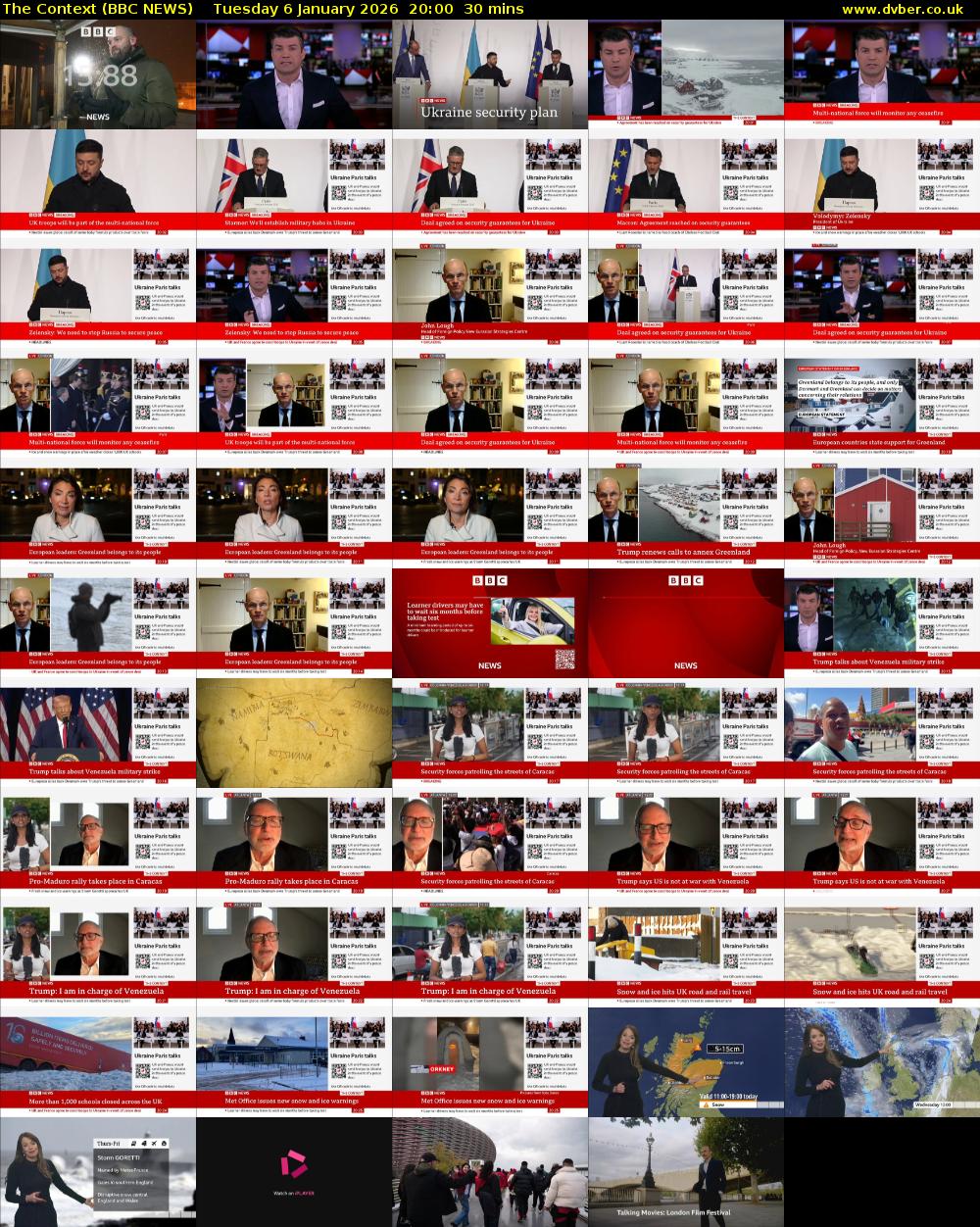 The Context (BBC NEWS) Tuesday 6 January 2026 20:00 - 20:30