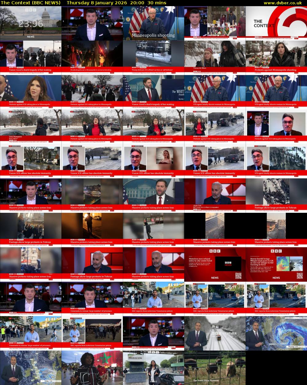 The Context (BBC NEWS) Thursday 8 January 2026 20:00 - 20:30