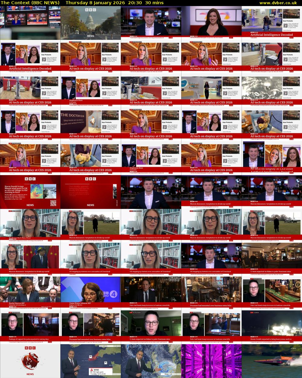 The Context (BBC NEWS) Thursday 8 January 2026 20:30 - 21:00