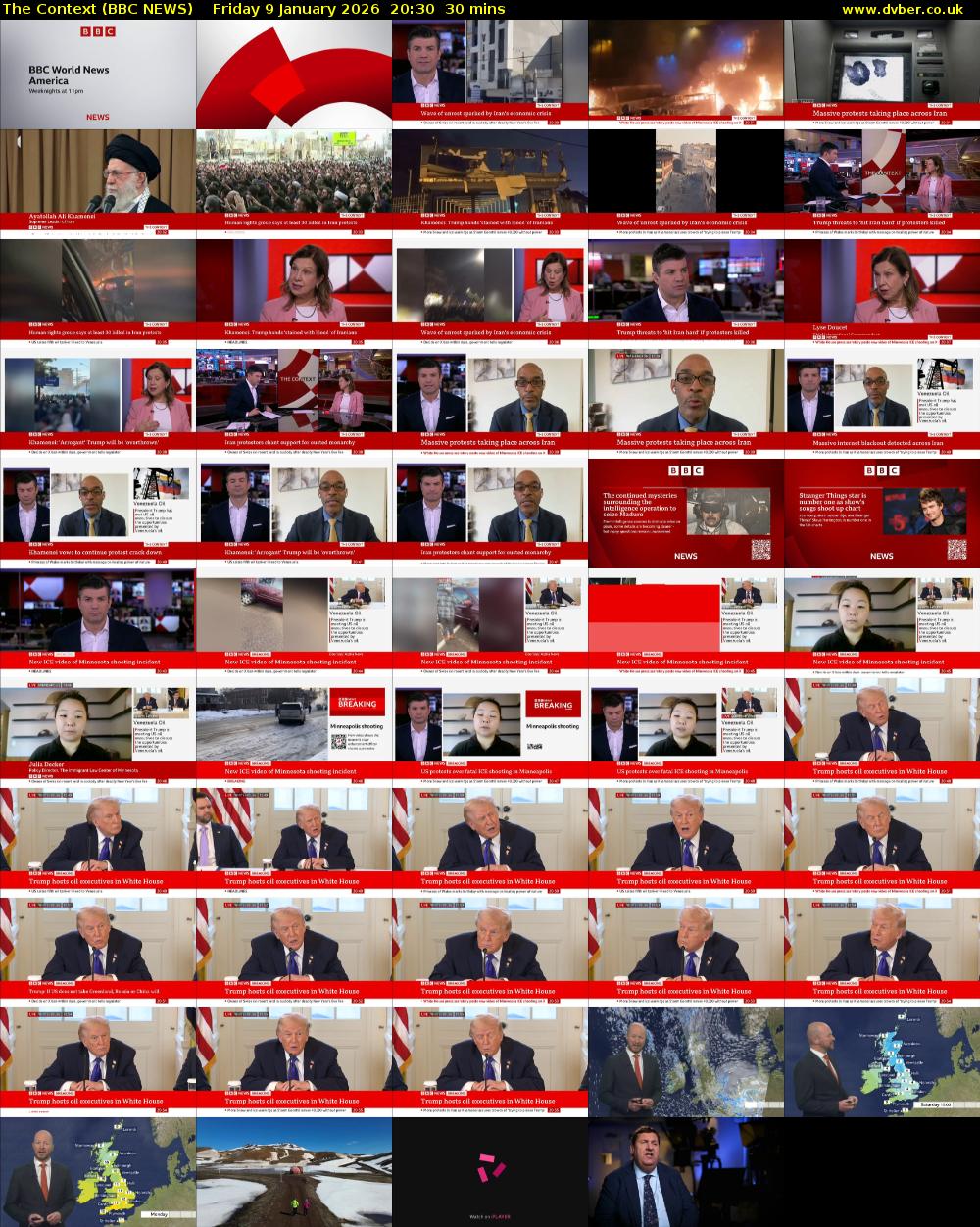 The Context (BBC NEWS) Friday 9 January 2026 20:30 - 21:00