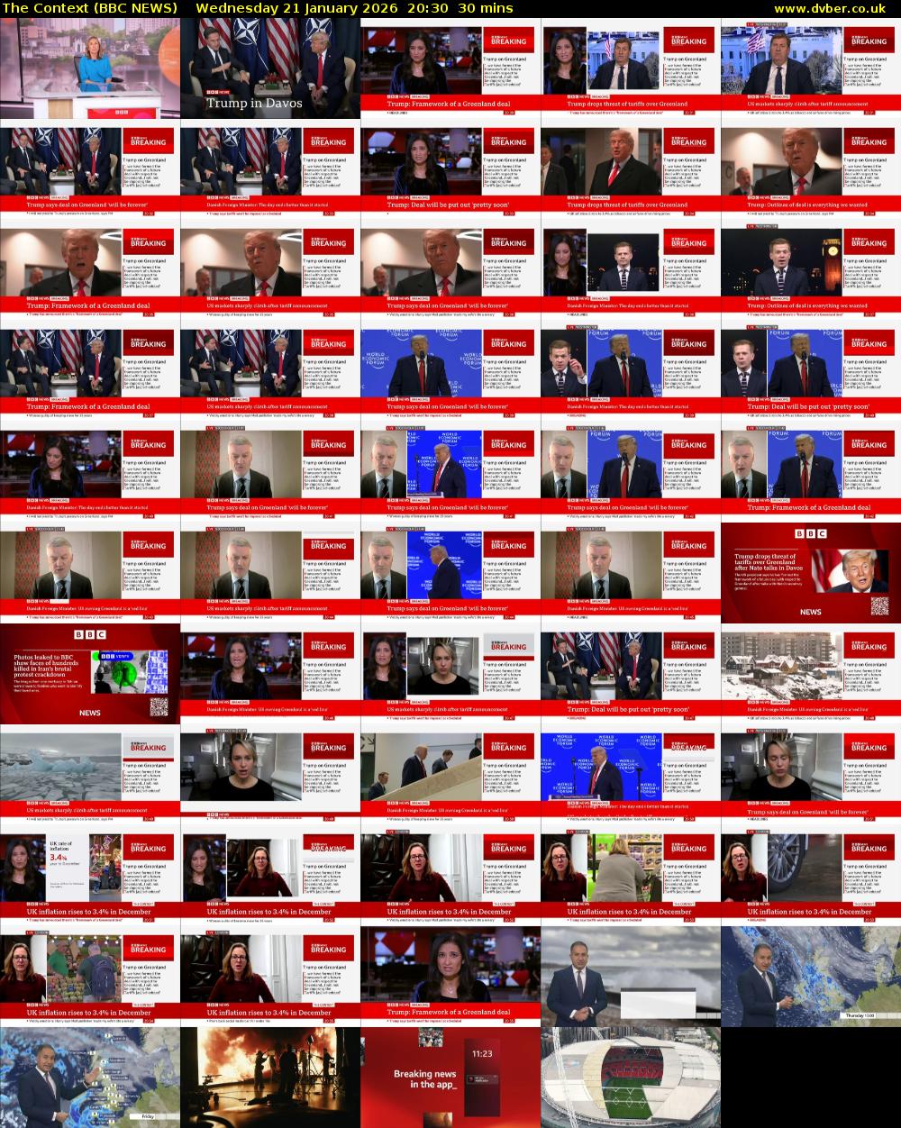 The Context (BBC NEWS) Wednesday 21 January 2026 20:30 - 21:00