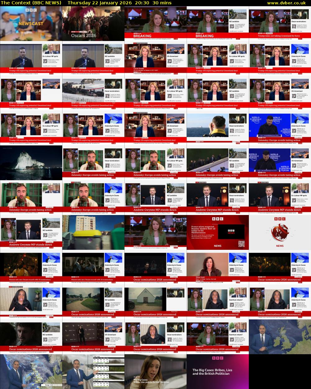 The Context (BBC NEWS) Thursday 22 January 2026 20:30 - 21:00