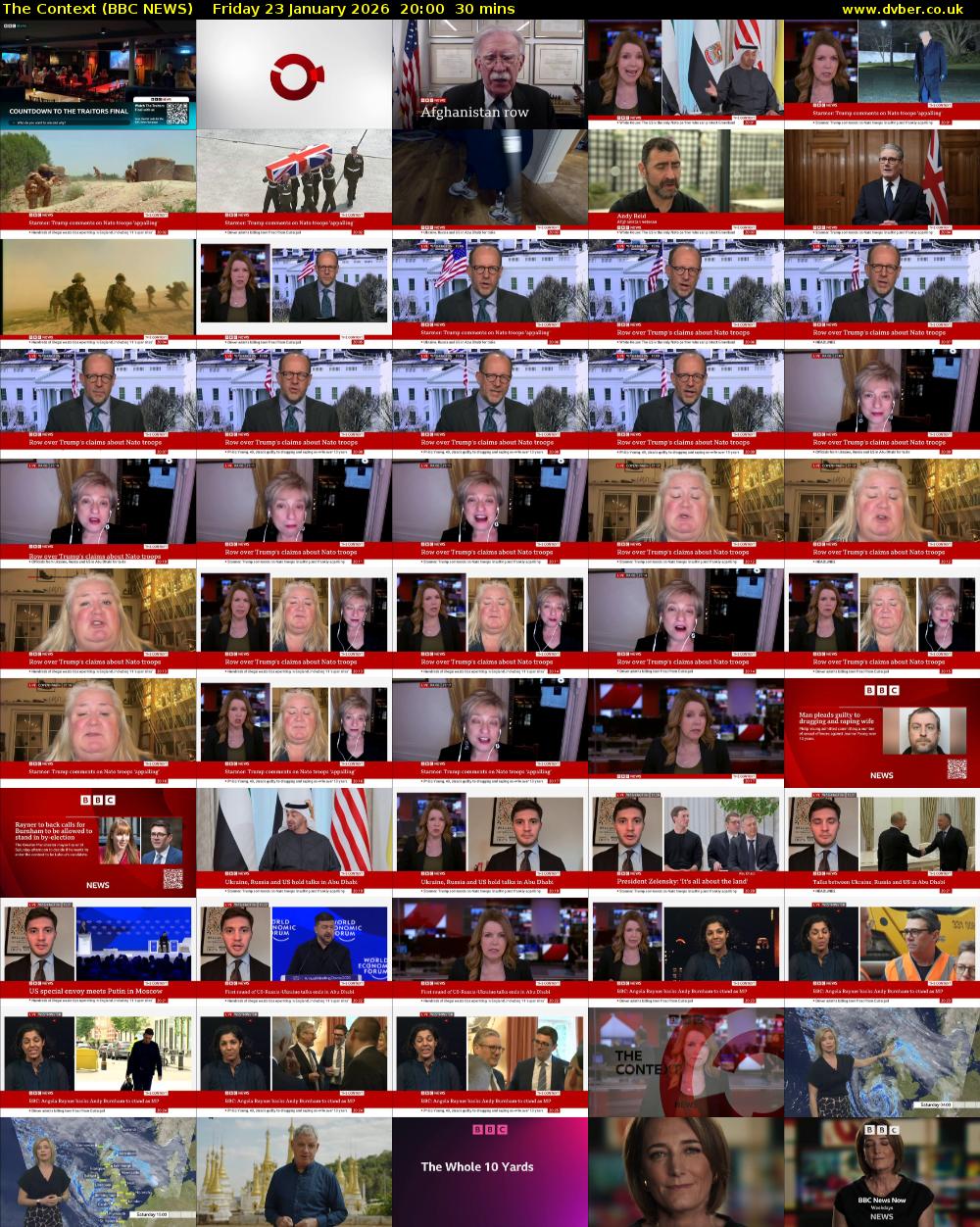 The Context (BBC NEWS) Friday 23 January 2026 20:00 - 20:30