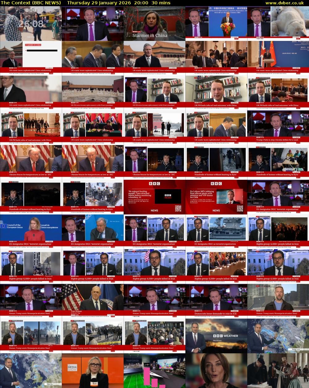 The Context (BBC NEWS) Thursday 29 January 2026 20:00 - 20:30