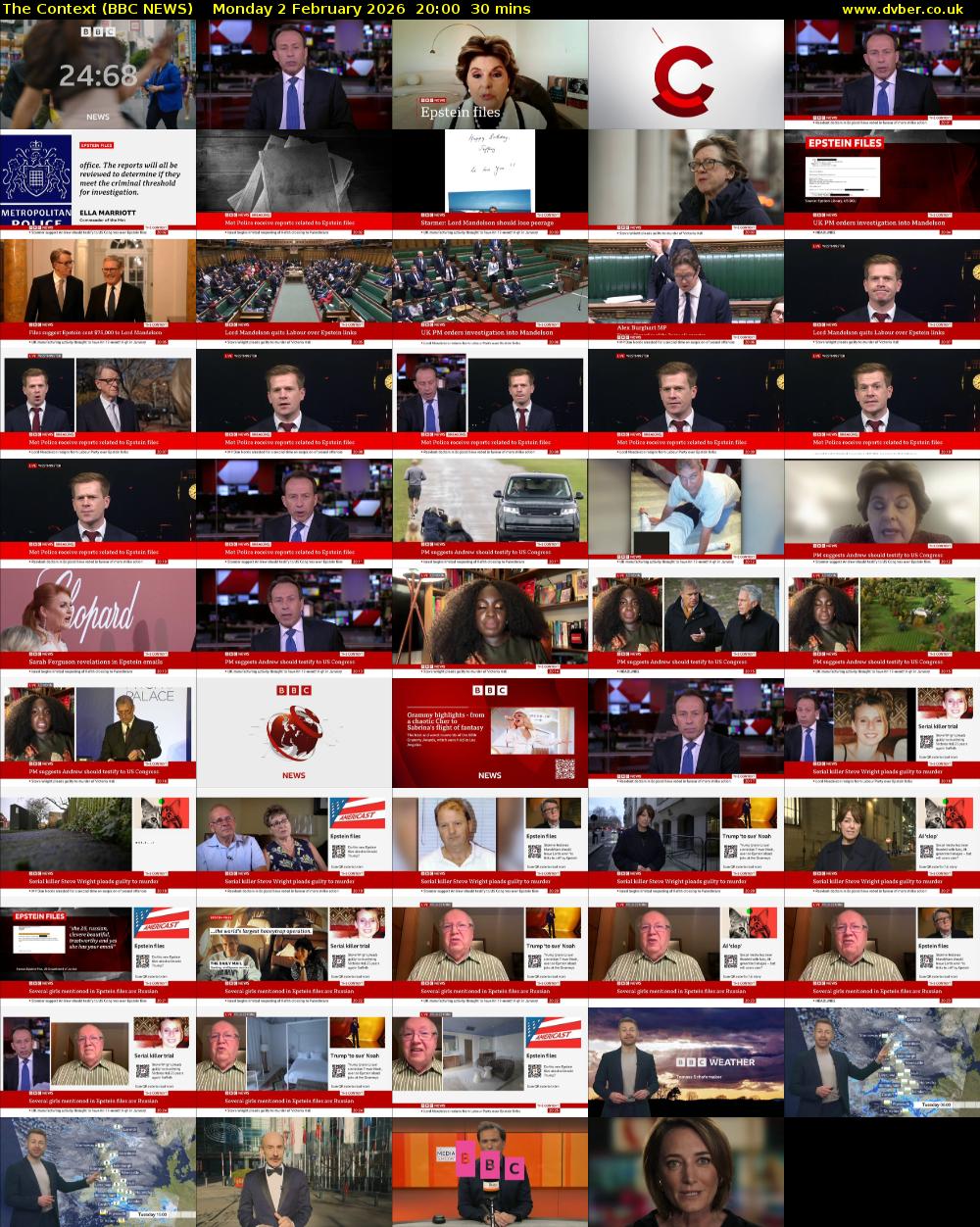 The Context (BBC NEWS) Monday 2 February 2026 20:00 - 20:30