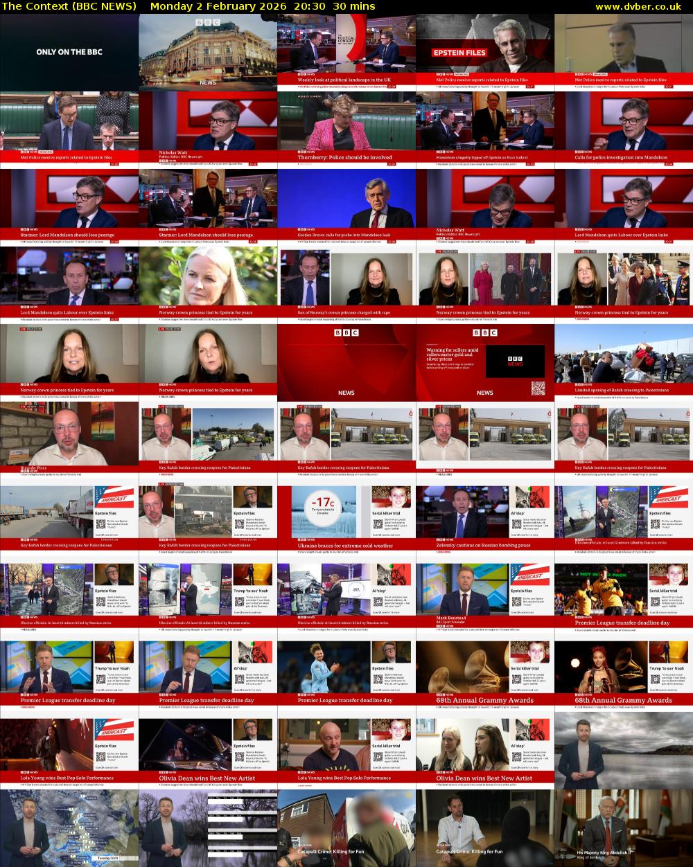 The Context (BBC NEWS) Monday 2 February 2026 20:30 - 21:00