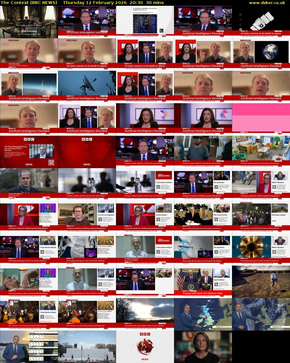 The Context (BBC NEWS) Thursday 12 February 2026 20:30 - 21:00