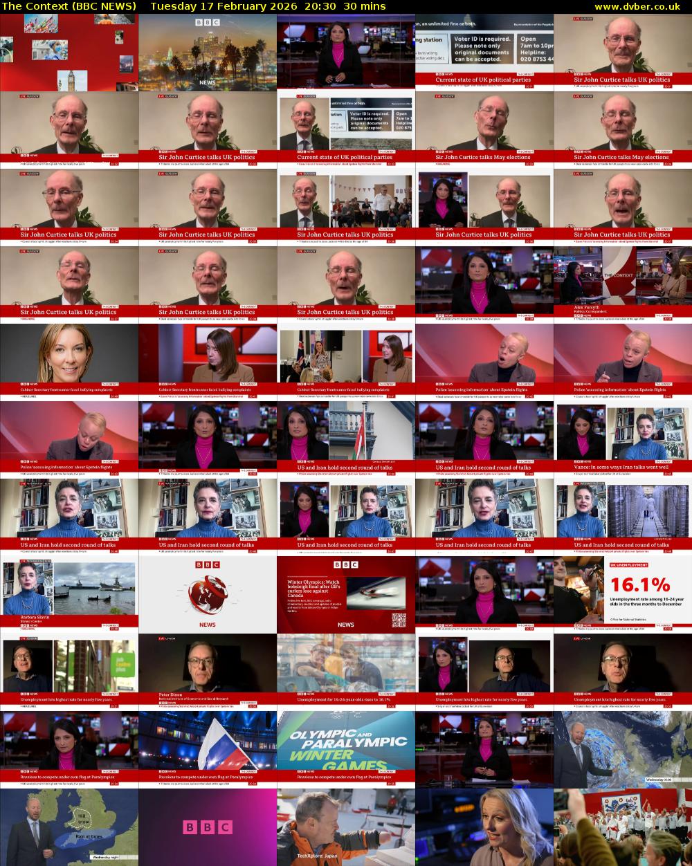The Context (BBC NEWS) Tuesday 17 February 2026 20:30 - 21:00
