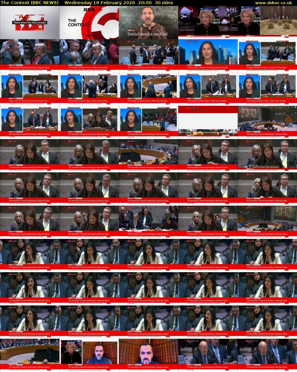 The Context (BBC NEWS) Wednesday 18 February 2026 20:00 - 20:30