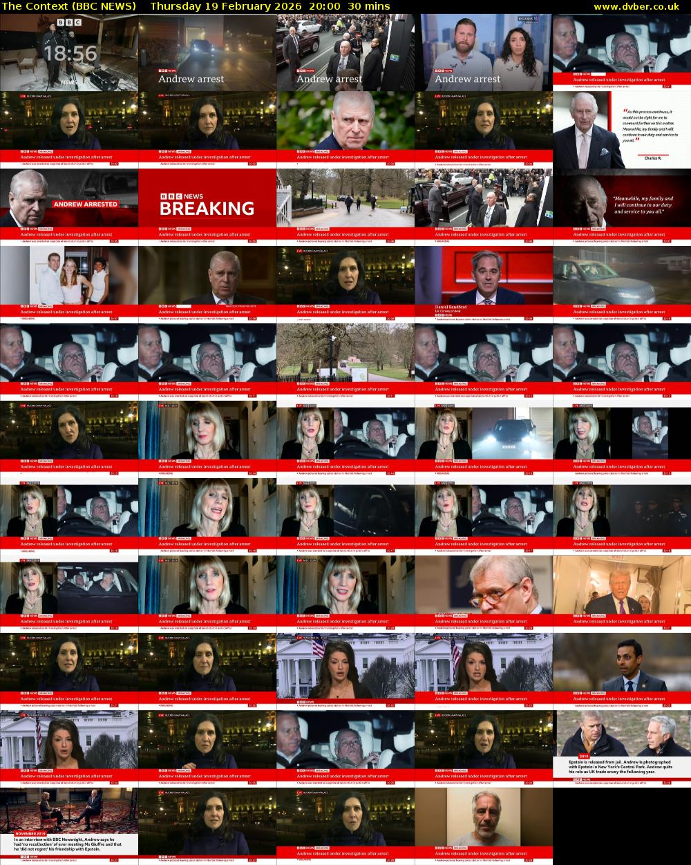 The Context (BBC NEWS) Thursday 19 February 2026 20:00 - 20:30