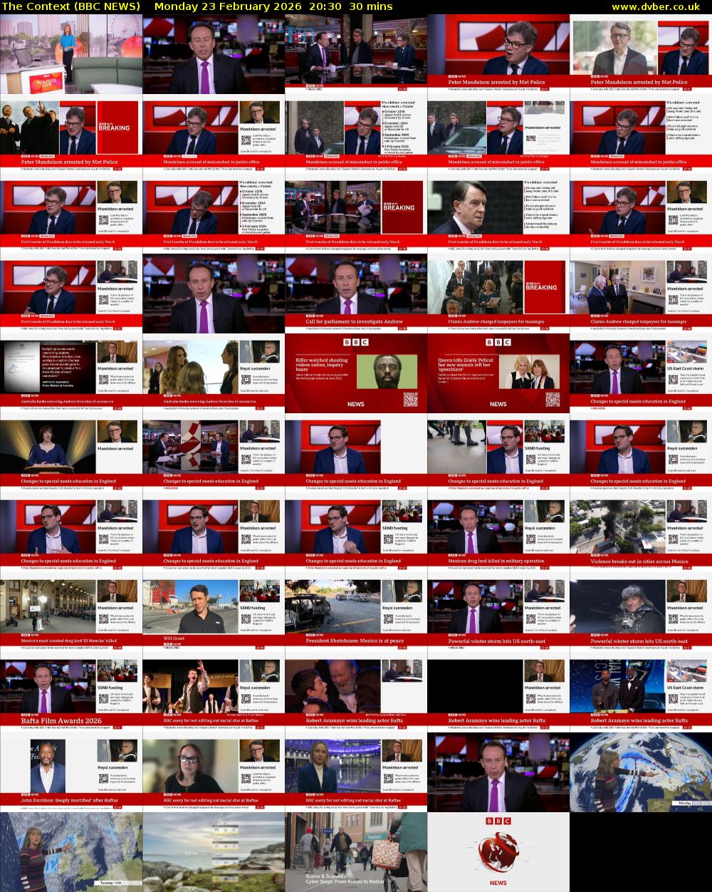 The Context (BBC NEWS) Monday 23 February 2026 20:30 - 21:00