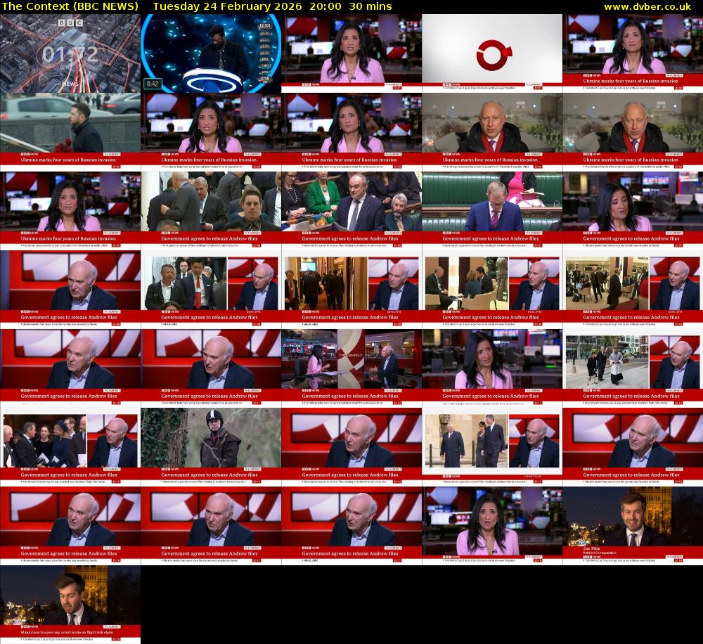 The Context (BBC NEWS) Tuesday 24 February 2026 20:00 - 20:30