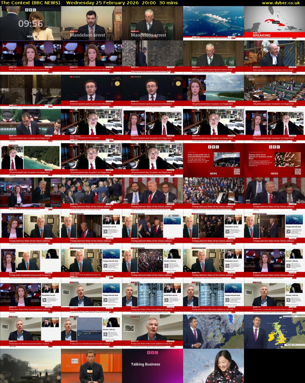 The Context (BBC NEWS) Wednesday 25 February 2026 20:00 - 20:30