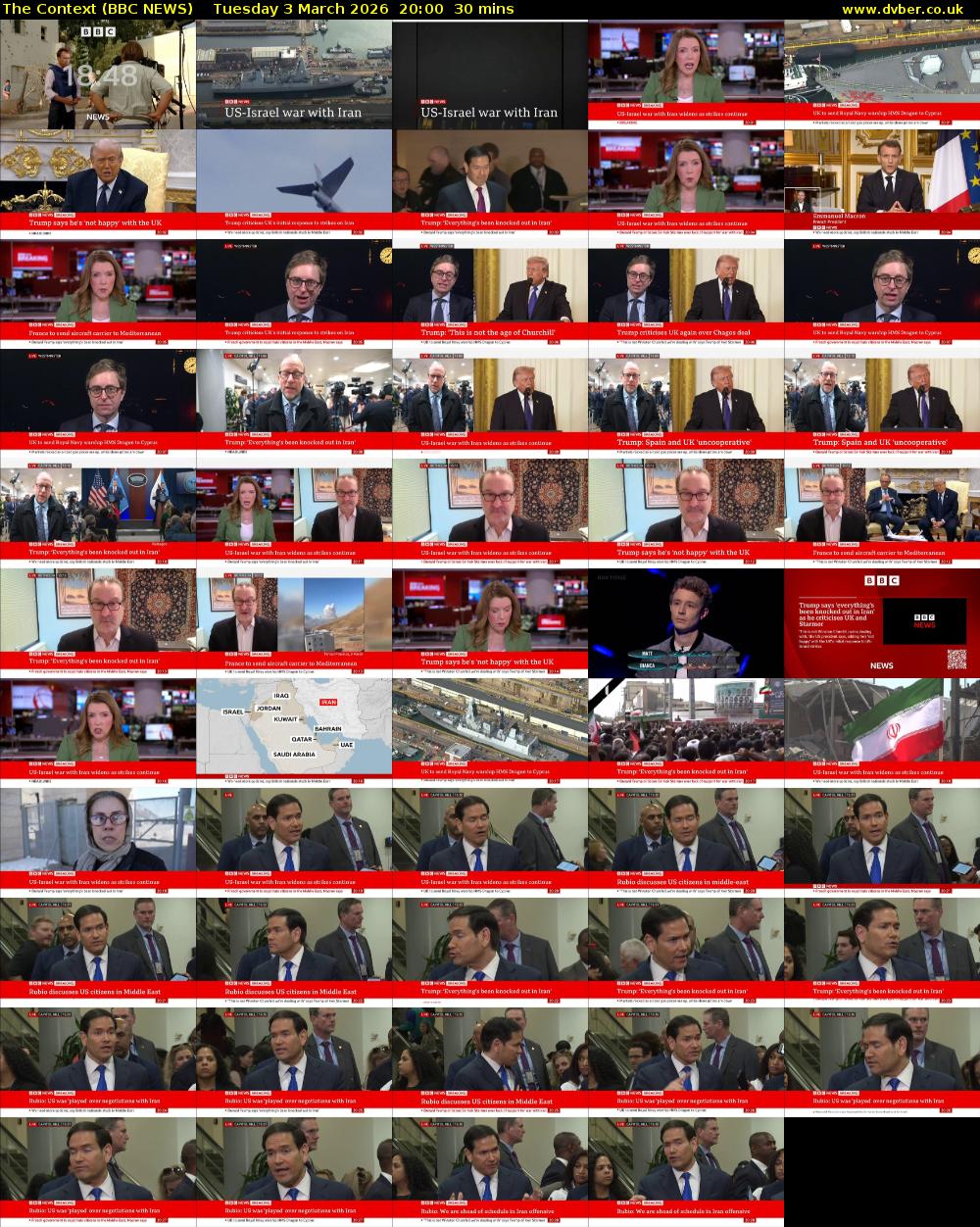 The Context (BBC NEWS) Tuesday 3 March 2026 20:00 - 20:30